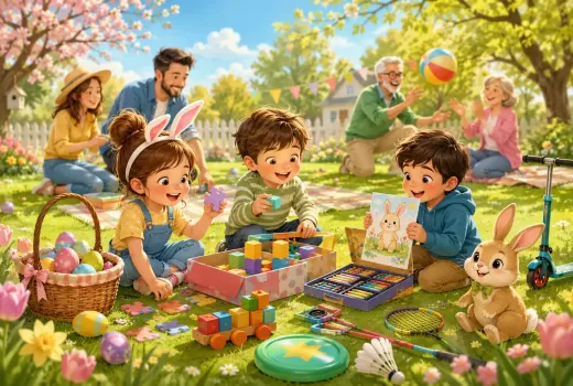 Idei de cadouri de Paste pentru copii: jucarii educative, jocuri de exterior si activitati in familie
