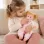 Papusa care plange cand suzeta este scoasa, jucarie educativa, 30 cm , 3 ani+