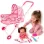 Set papusa interactiva RCO cu 6 sunete, carucior landou si accesorii, 10 piese, 3 ani+