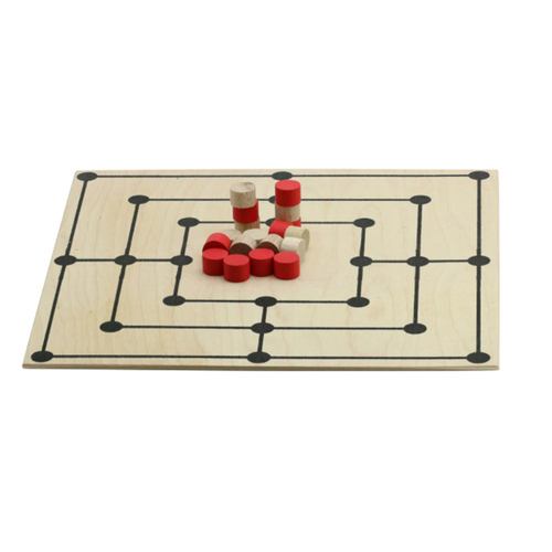 Joc tintar (Moara) din lemn, 24x24cm