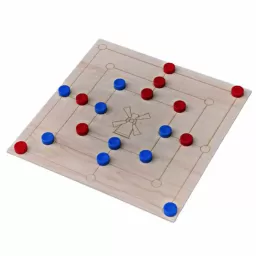 Joc Tintar (Moara) din Lemn – Joc de Strategie Clasic pentru Familie si Copii