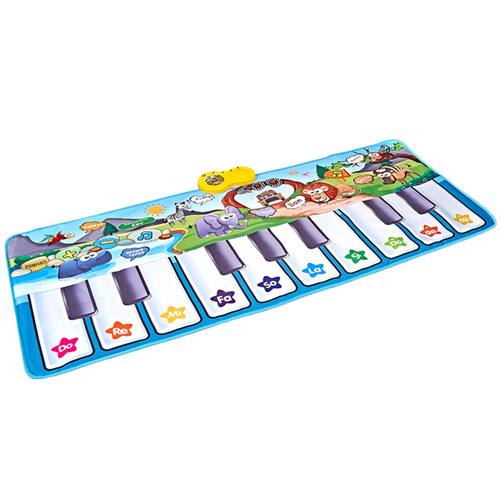 Covoras interactiv si educativ 150 x 60 cm, cu 23 de sunete si melodii, oprire automata, volum ajustabil si atingere tactila