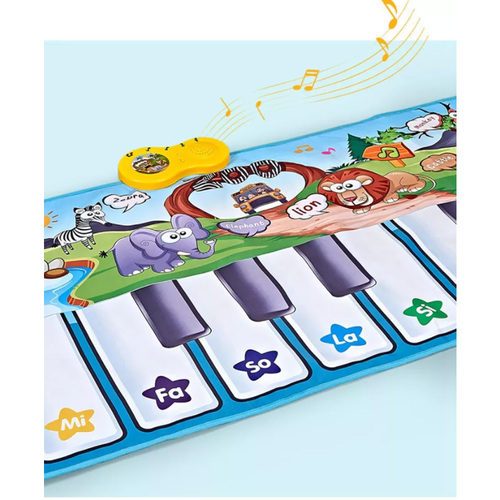 Covoras interactiv si educativ 150 x 60 cm, cu 23 de sunete si melodii, oprire automata, volum ajustabil si atingere tactila