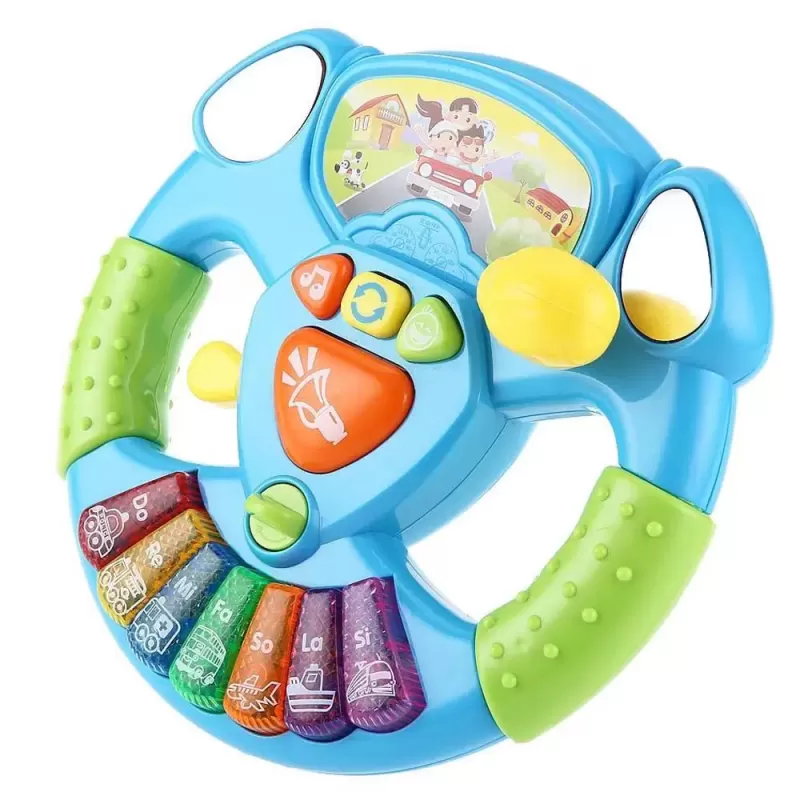 Jucarie volan interactiv cu activitati, sunete si lumini
