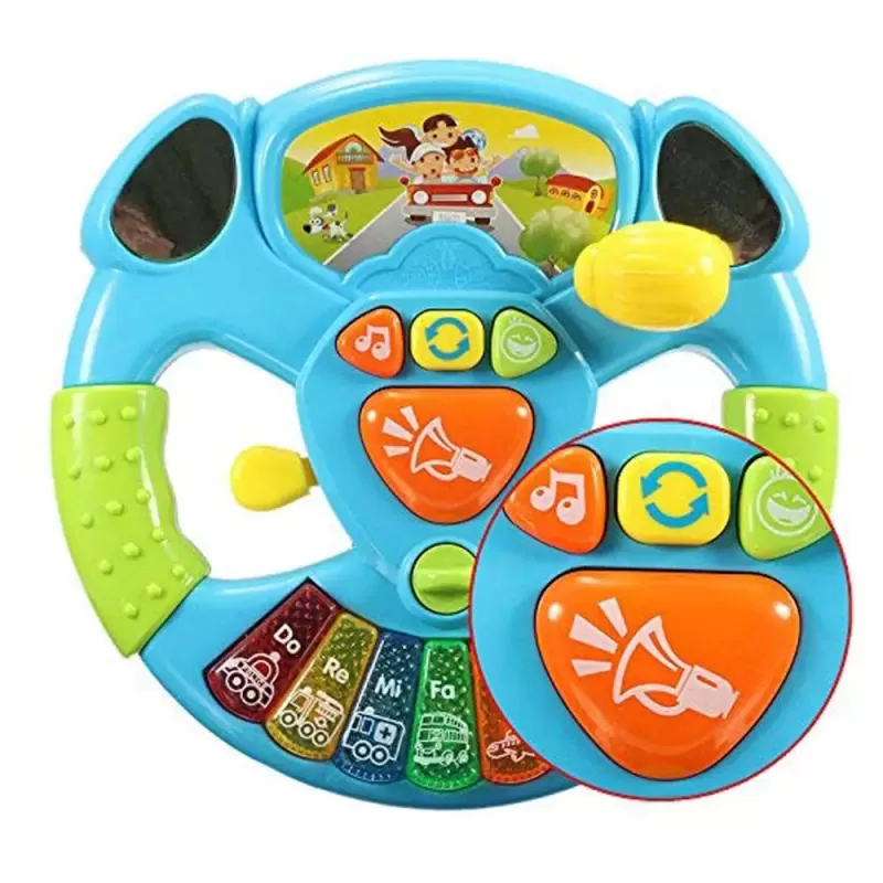 Jucarie volan interactiv cu activitati, sunete si lumini