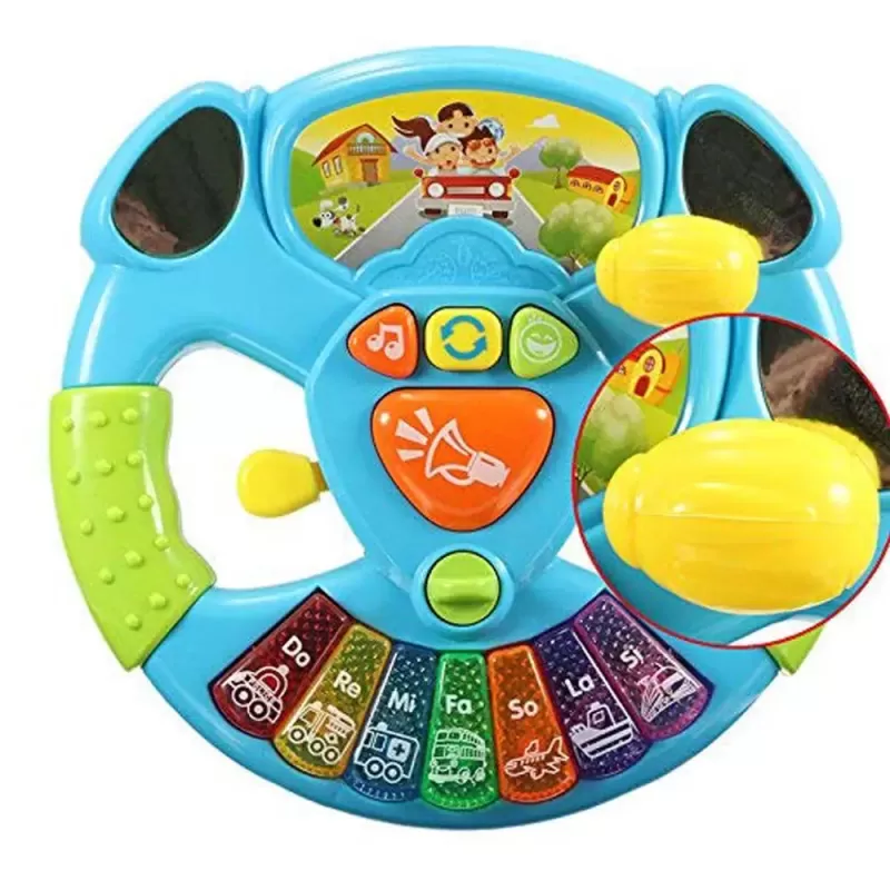 Jucarie volan interactiv cu activitati, sunete si lumini