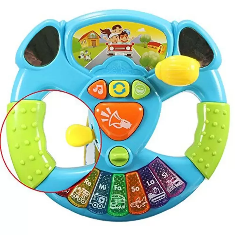 Jucarie volan interactiv cu activitati, sunete si lumini