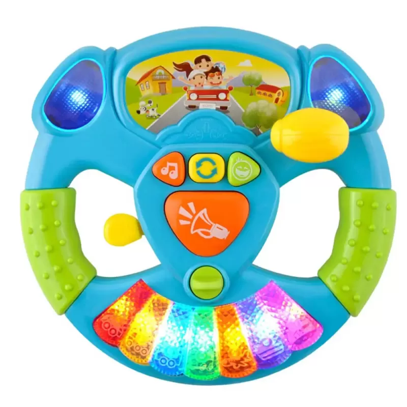 Jucarie volan interactiv cu activitati, sunete si lumini