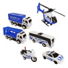 Set Politie cu vehicule de oras, 6 piese