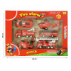 Set Pompier cu vehicule moderne, 6 piese
