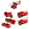 Set Pompier cu vehicule moderne, 6 piese