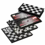 Jocul 3 in 1 de sah, table si dame magnetic, 32 cm