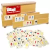 Joc Remi/Rummy RCO® – Set clasic in cutie din lemn, piese din piatra (compozit)
