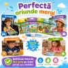 Set 4 Carti de Colorat cu Apa, Reutilizabile, 4 Markere pe Baza de Apa, 4 Activitati Educative, 3+ Ani