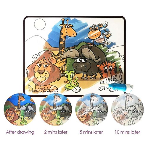 Carte de colorat (reutilizabila) cu apa