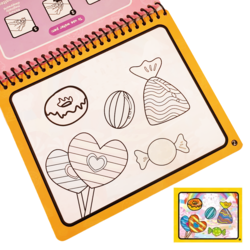 Carte de colorat (reutilizabila) cu apa