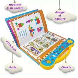 Jucarie Educativa - Carte electronica inteligenta cu activitati in limba engleza, My E-Book RCO, +3ani