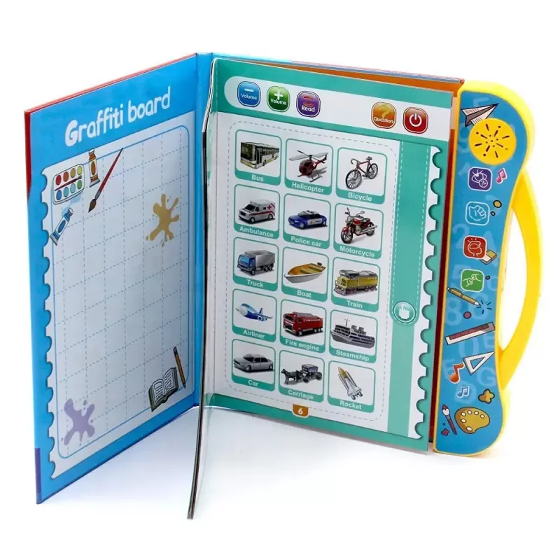 Jucarie Educativa - Carte electronica inteligenta cu activitati in limba engleza, My E-Book RCO, +3ani