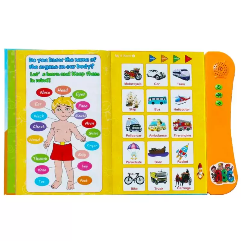 Jucarie Educativa - Carte electronica cu activitati in limba engleza, My E-Book RCO, +3ani