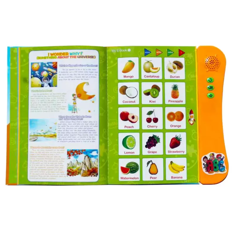 Jucarie Educativa - Carte electronica cu activitati in limba engleza, My E-Book RCO, +3ani