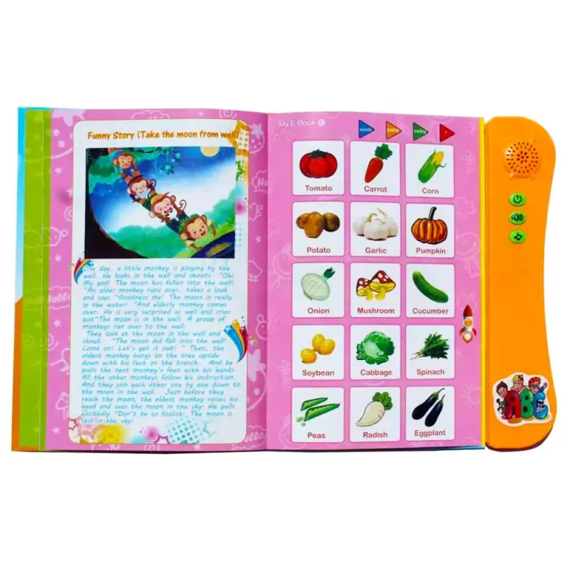 Jucarie Educativa - Carte electronica cu activitati in limba engleza, My E-Book RCO, +3ani