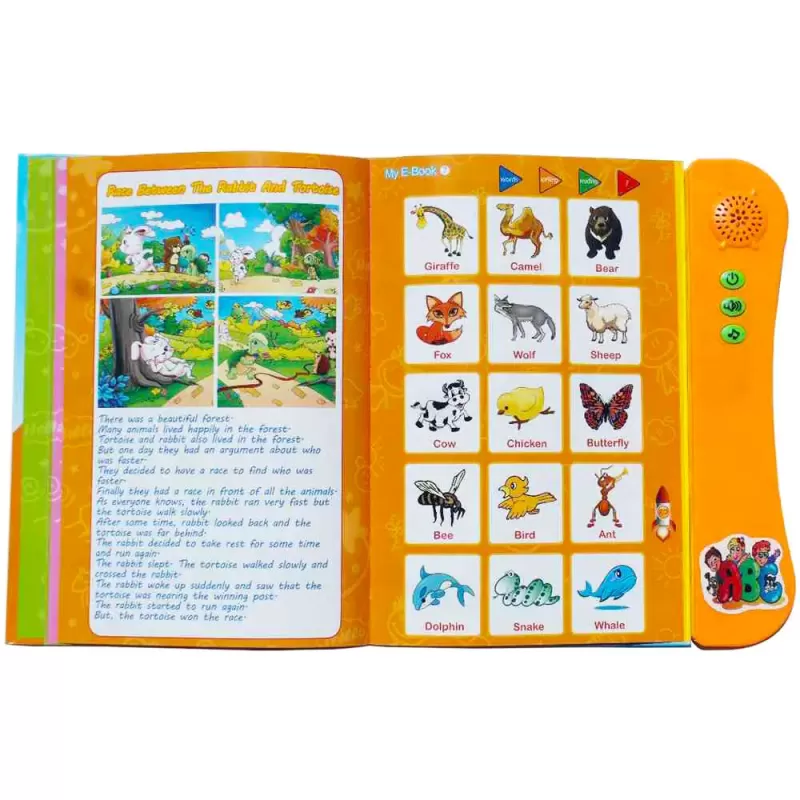 Jucarie Educativa - Carte electronica cu activitati in limba engleza, My E-Book RCO, +3ani