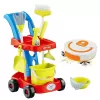 Set de curatenie pentru copii, carucior cu accesorii si aspirator, 11 piese, multicolor, 3+ ani