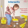 Set de curatenie pentru copii, carucior cu accesorii si aspirator, 11 piese, multicolor, 3+ ani