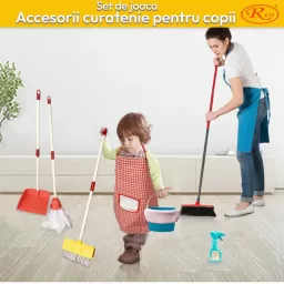 Set de curatenie pentru copii, 7 piese, multicolor, 3+ ani