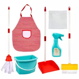 Set de curatenie pentru copii, 7 piese, multicolor, 3+ ani