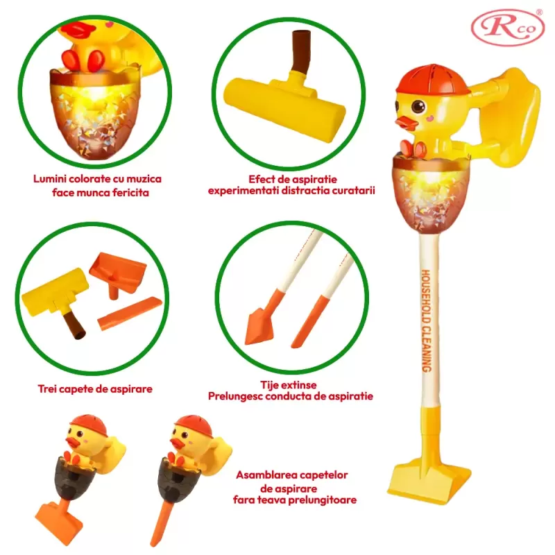 Set Jucarie Aspirator Vertical Ratusca pentru Copii
