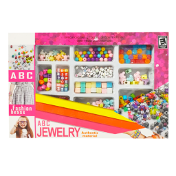 Set creativ pentru confectionat bratari, 11 Tipuri de Margele, Multicolor