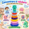 Turn educativ cu 9 cercuri pentru motricitate fina si coordonare