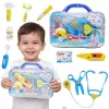 Set Trusa Doctor Copii – Kit Medical Interactiv cu Sunete si Lumini, Accesorii Complete, Albastru