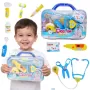 Set Trusa Doctor Copii – Kit Medical Interactiv cu Sunete si Lumini, Accesorii Complete, Albastru
