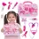 Set Trusa Doctor Copii – Kit Medical Interactiv cu Sunete si Lumini, Accesorii Complete, Roz