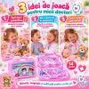 Trusa medicala de jucarie pentru copii, set doctor cu 14 piese, stetoscop si valiza