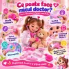 Trusa medicala de jucarie pentru copii, set doctor cu 14 piese, stetoscop si valiza