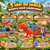 Set cu 6 piese dinozauri si animale preistorice cu aspect realist pentru copii de peste 3 ani