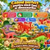 Set cu 6 piese dinozauri si animale preistorice cu aspect realist pentru copii de peste 3 ani