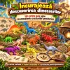 Set cu 12 piese dinozauri si animale preistorice cu aspect realist pentru copii de peste 3 ani