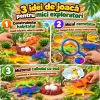 Set 10 piese cu figurine reptile, trei iguane, un crocodil, oua, cuib si tufisuri decorative