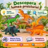Set cu 6 piese dinozauri si animale preistorice cu aspect realist si dimensiuni mari pentru copii de peste 3 ani