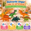 Set cu 6 piese dinozauri si animale preistorice cu aspect realist si dimensiuni mari pentru copii de peste 3 ani