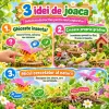 Set 6 figurine insecte pentru copii, cu albina, buburuza, calugarita, lacusta, omida si libelula
