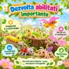 Set 6 figurine insecte pentru copii, cu albina, buburuza, calugarita, lacusta, omida si libelula