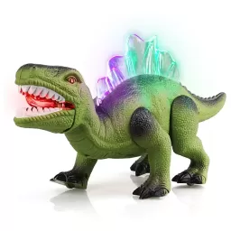 Dinozaur Interactiv Morelladon Beltrani Verde– Lumina, Sunete si Miscari Realiste, 32 cm