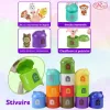 Jucarie Montessori Marionete Finger Puppets – Set educativ 24 piese, animale si casute numerotate, +6 luni
