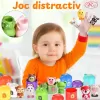 Jucarie Montessori Marionete Finger Puppets – Set educativ 24 piese, animale si casute numerotate, +6 luni