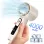 Ventilator de Mana Fara Lame, Ultra-Compact, cu Racire Instanta in 3 Trepte, Reglaj Fin in 100 Niveluri, Motor 14000 RPM, Display Digital, Baterie 4000 mAh, USB-C, Bej